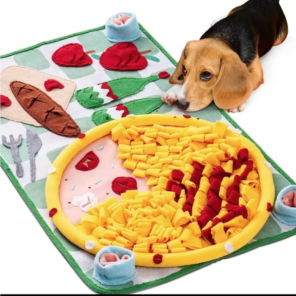 MEWOOFUN Other - Extra Large dog treat snuffle mat. Picnic scene, NEW